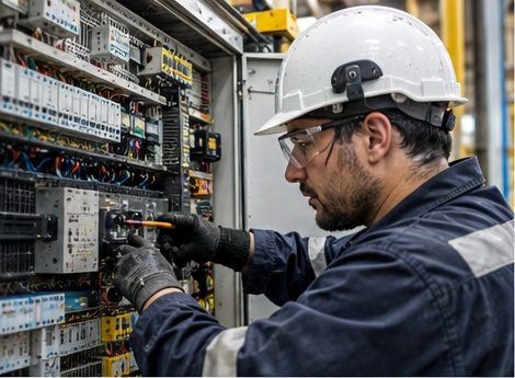 Eléctrica — mantención en planta